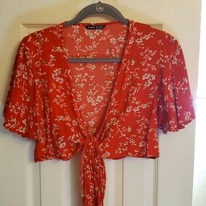 Floral crop tie top